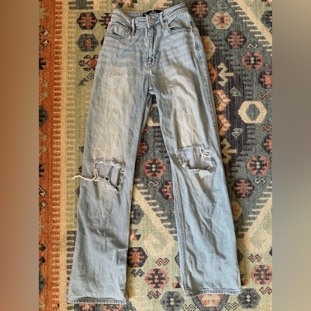 Hollister Light Blue High-Rise Jeans